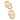 Sooners 24K Gold Plated Stud Earrings