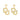 Gold & Silver OU Earrings